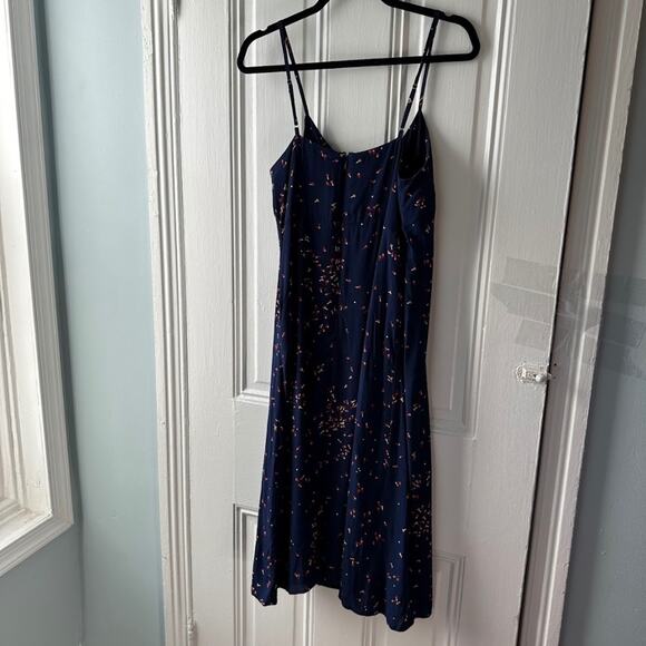 Gap Womens Navy Blue Mini Dress with Front Button Closure - Fully Lined - Size 6 - Picture 5 of 7